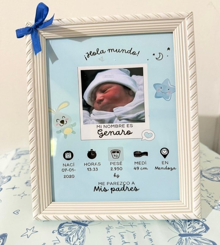 Cuadro Nacimiento Bebé foto 4